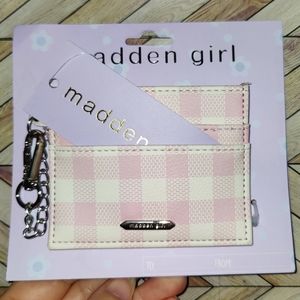 Madden Girl Plaid Card Case